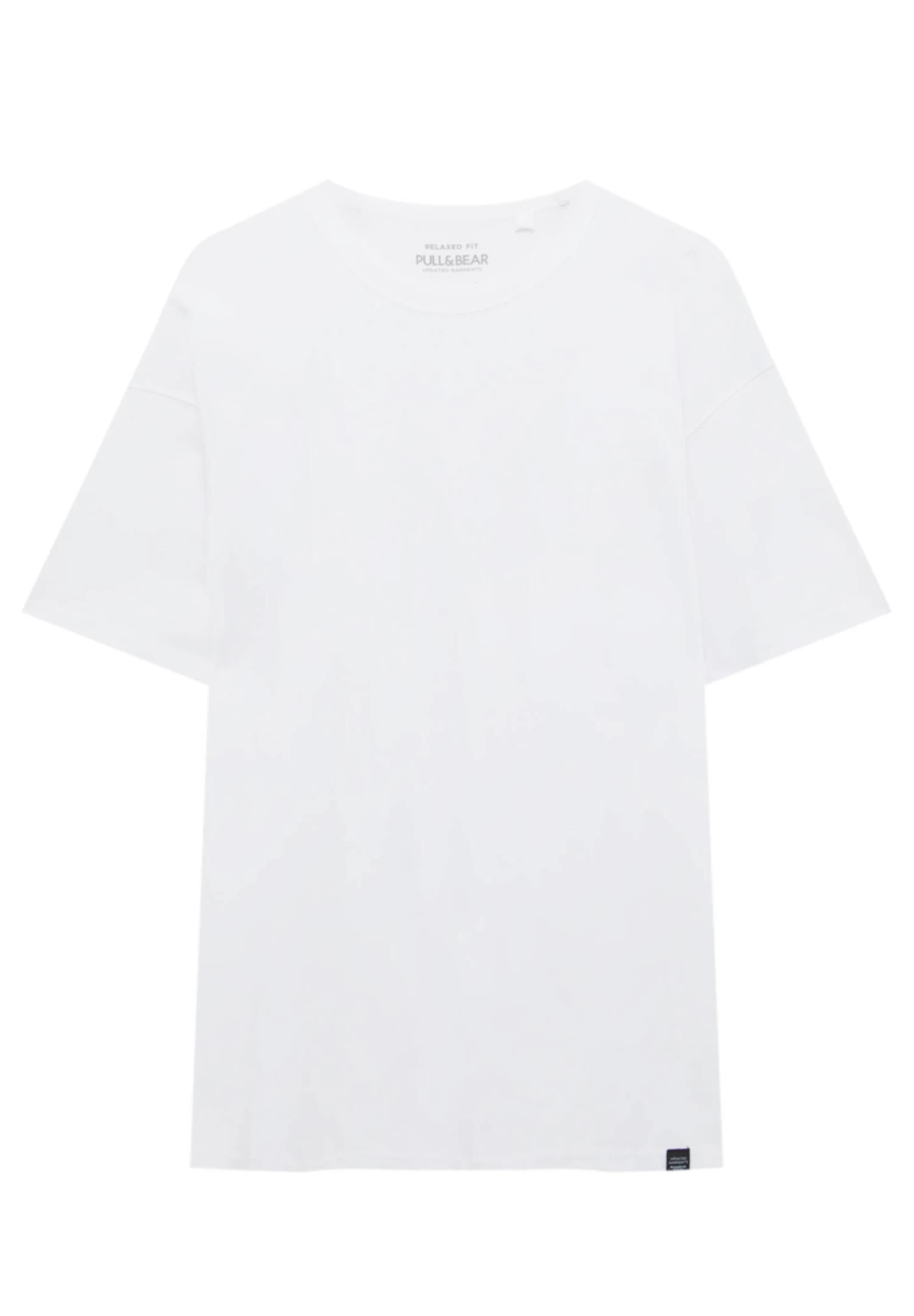 PULL & BEAR Heavy Weight - T-Shirt Basic - White 5 PULL & BEAR Heavy Weight - T-Shirt Basic - White - Afbeelding 5