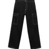 PULL & BEAR Contrast Seam - Cargobroek - Black