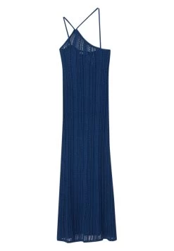 PULL & BEAR Long Asymmetric - Maxi-Jurk - Dark Blue -PULL BEAR Winkel 8c3053e00ed6444db31c1ae02119c87e