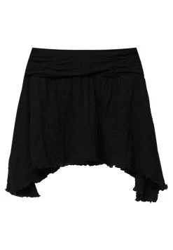 PULL & BEAR Asymmetric Mini- Minirok - Black -PULL BEAR Winkel 8d9d5d65950f448e8e0ec36a3f321c8c