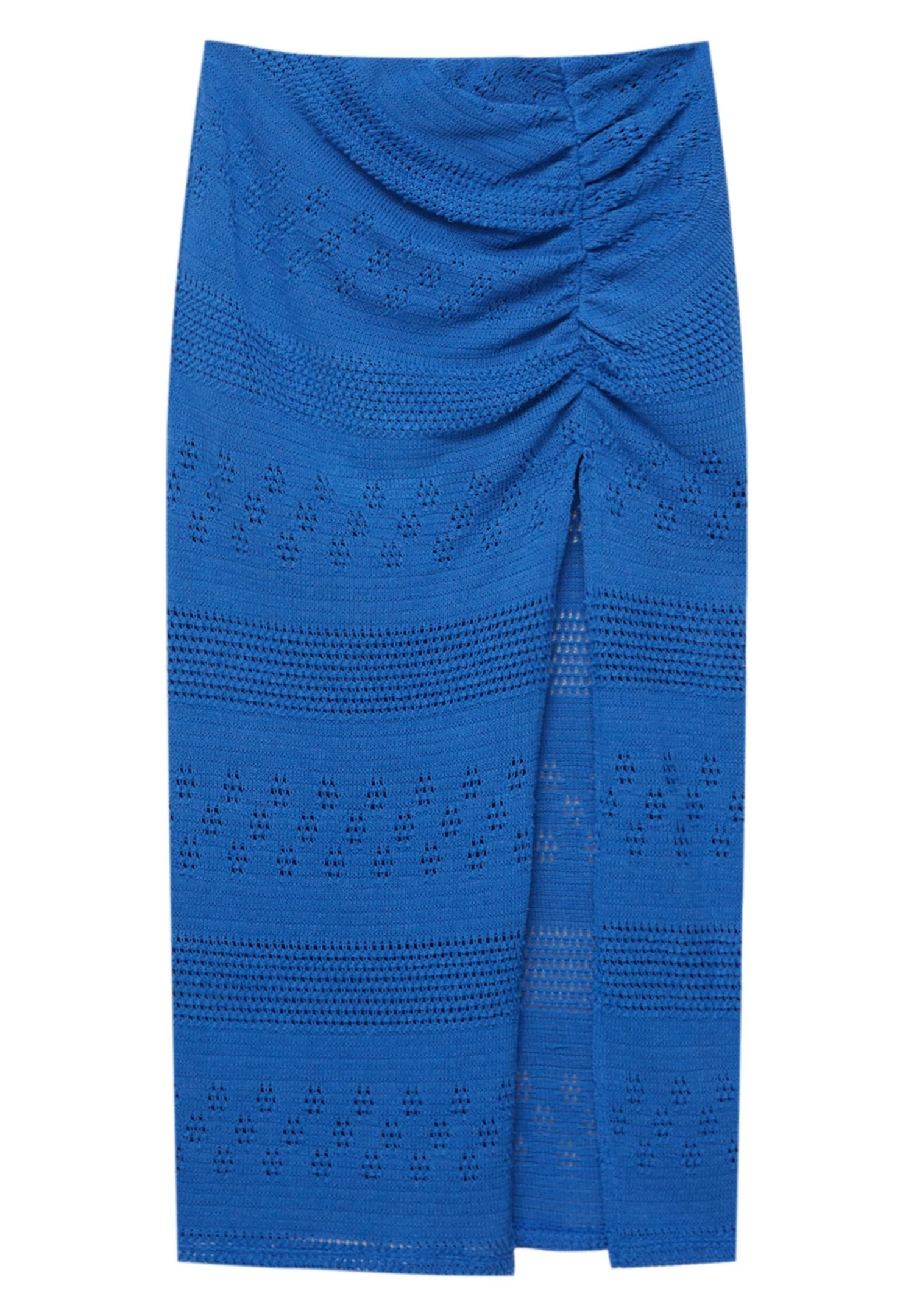 PULL & BEAR Crochet Midi - Kokerrok - Blue 5 PULL & BEAR Crochet Midi - Kokerrok - Blue - Afbeelding 5
