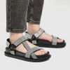 PULL & BEAR With Rhinestones - Sandalen Met Plateauzool - Black