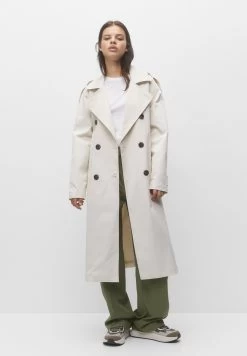 PULL & BEAR Basic- Trenchcoat - Mottled Beige