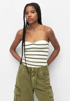 PULL & BEAR Bandeau- Top - Khaki
