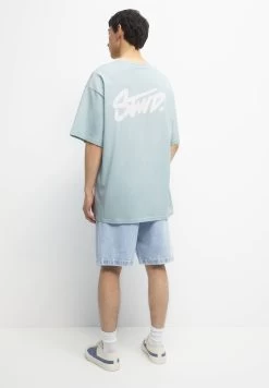 PULL & BEAR With Stwd Logo - T-Shirt Basic - Mint