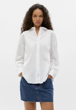 PULL & BEAR Overhemdblouse - White