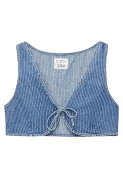 PULL & BEAR Cropped Striped - Bodywarmer - Blue Denim 11 PULL & BEAR Cropped Striped - Bodywarmer - Blue Denim -PULL BEAR Winkel 90477d6d9a644e948523c3d021a67e9e