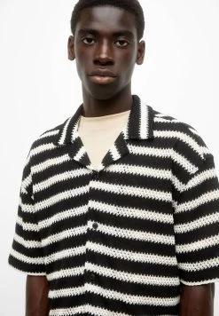 PULL & BEAR Striped - Overhemd - Black -PULL BEAR Winkel 906f5cc376404cd9a4d1a944fda4a113