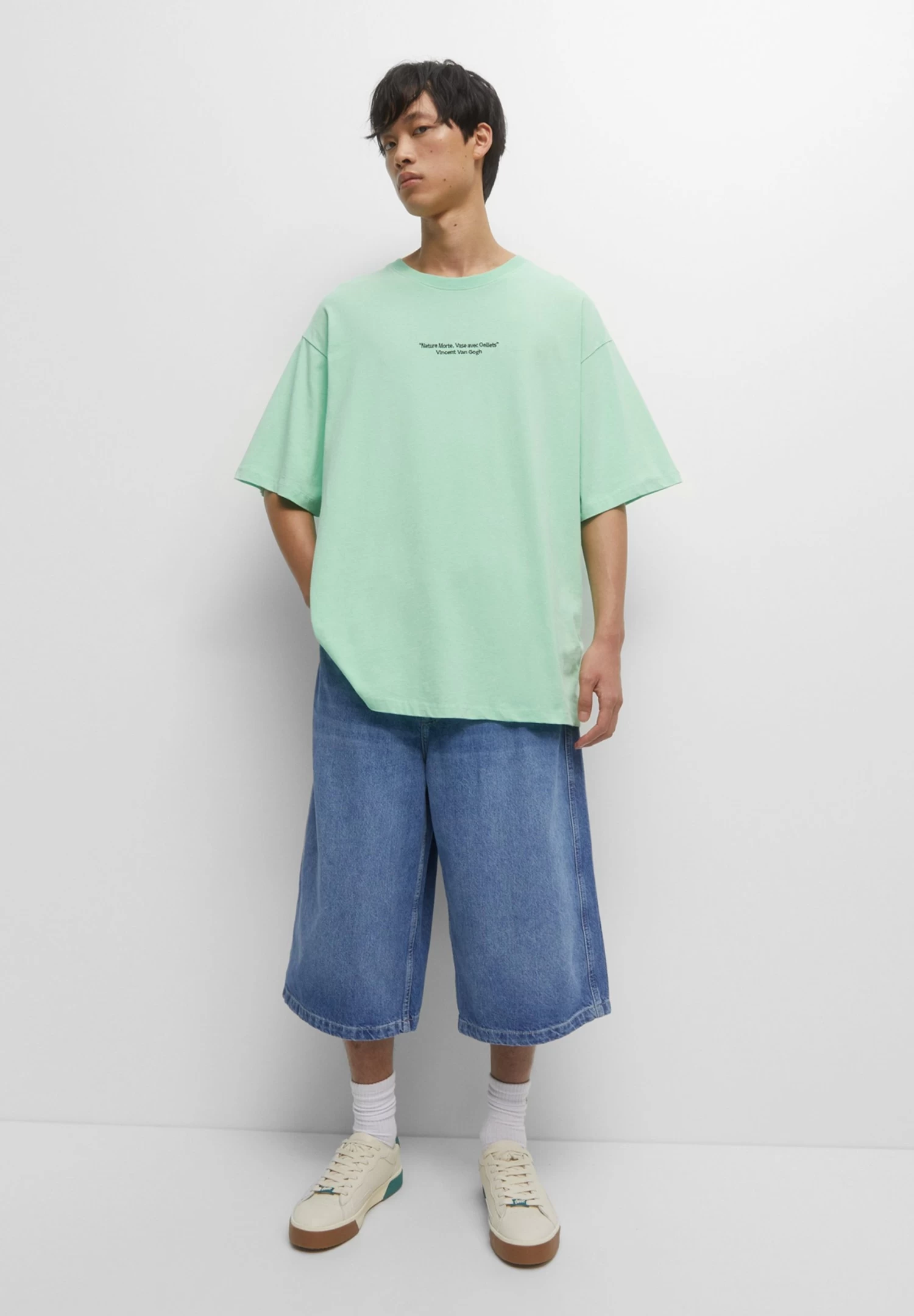 PULL & BEAR Vincent Van Gogh - T-Shirt Print - Green 2 PULL & BEAR Vincent Van Gogh - T-Shirt Print - Green - Afbeelding 2