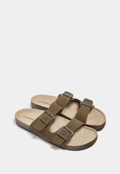 PULL & BEAR Double Buckle- Muiltjes - Brown -PULL BEAR Winkel 9219472fb90e420ab746729377f4879f