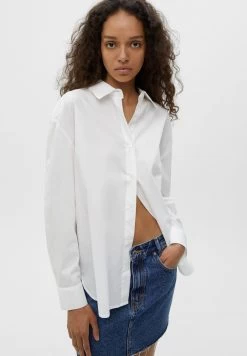 PULL & BEAR Overhemdblouse - White -PULL BEAR Winkel 92bf8de4a75b4b0d8f185ed0929a5743