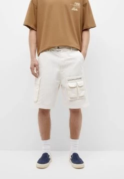 PULL & BEAR Bermuda With Multiple Pockets - Shorts - White