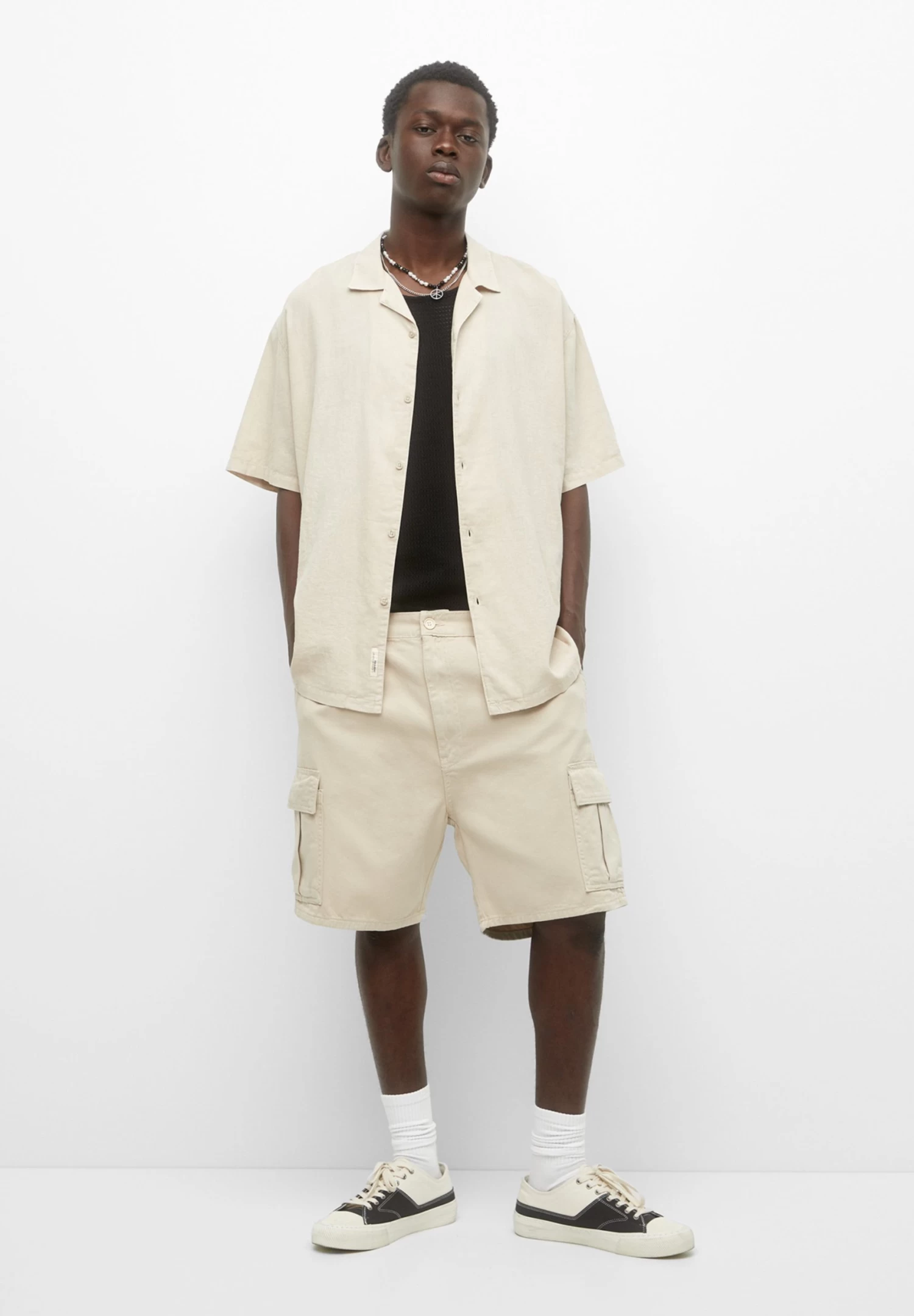 PULL & BEAR Basic Short Sleeve - Overhemd - Ochre 6 PULL & BEAR Basic Short Sleeve - Overhemd - Ochre - Afbeelding 6