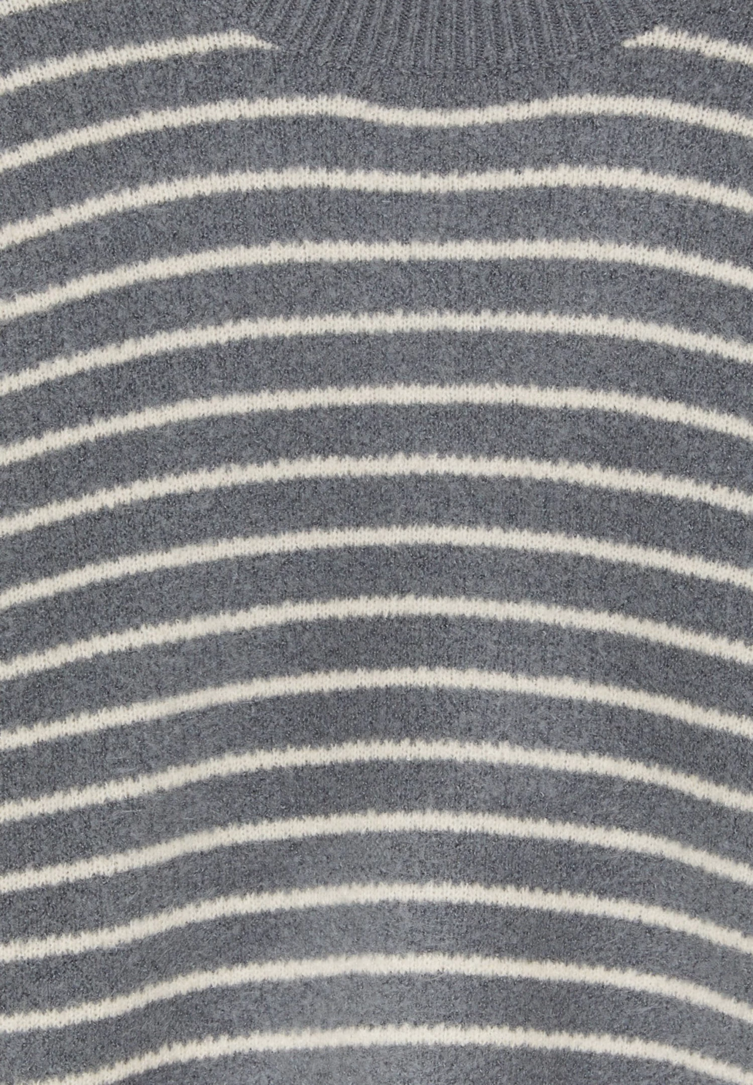PULL & BEAR Striped Mock Turtleneck- Trui - Blue Grey 7 PULL & BEAR Striped Mock Turtleneck- Trui - Blue Grey - Afbeelding 7
