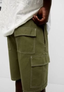 PULL & BEAR Stwd Bermuda - Shorts - Khaki -PULL BEAR Winkel 958ec438578a4617ac8e4c643da6a729