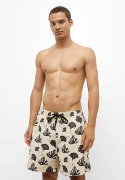 PULL & BEAR Leaf Print - Zwemshorts - Sand
