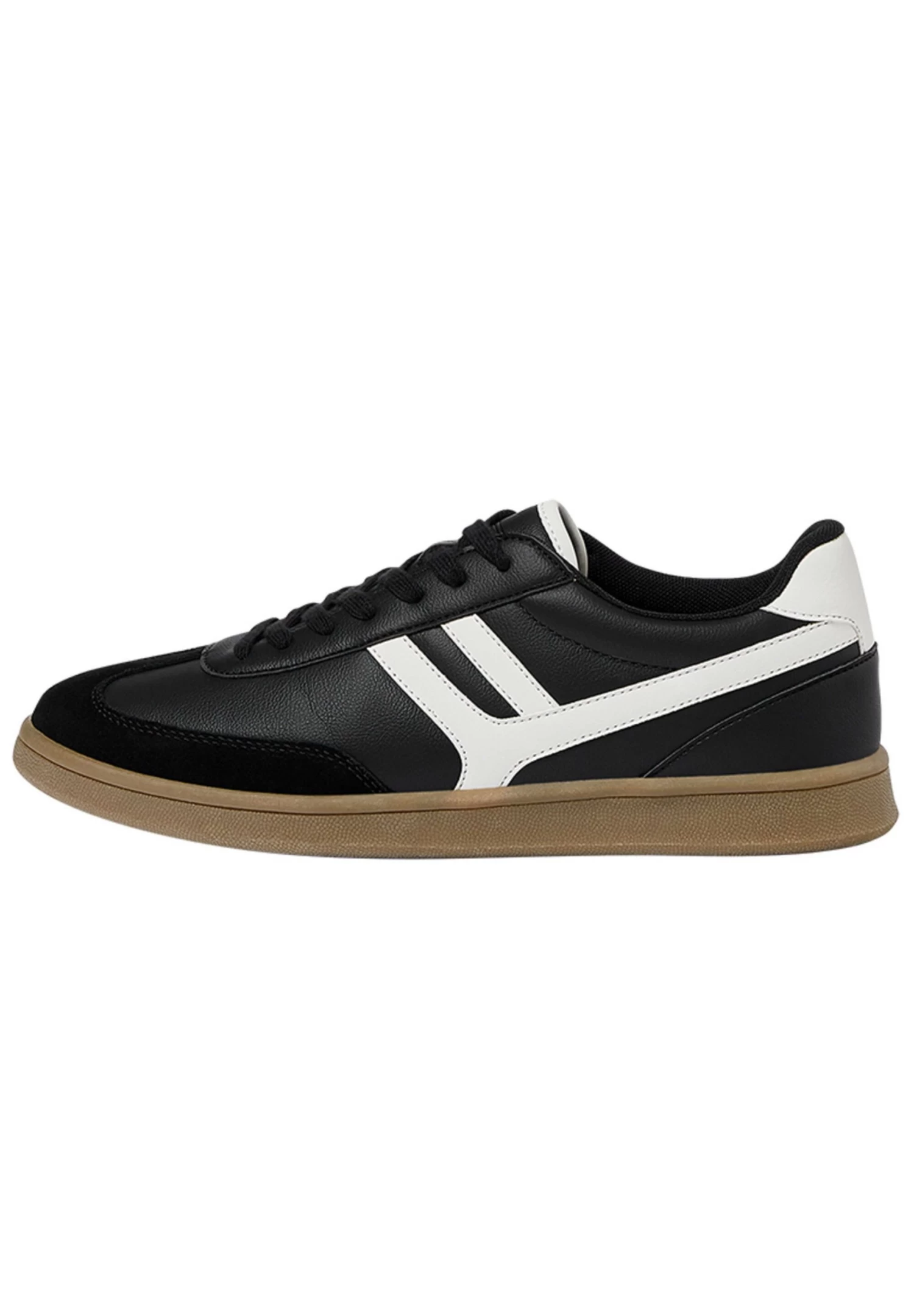 PULL & BEAR Contrast Retro- Sneakers Laag - Black 2 PULL & BEAR Contrast Retro- Sneakers Laag - Black - Afbeelding 2