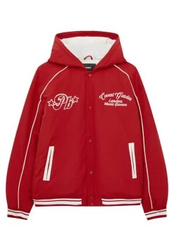 PULL & BEAR Varsity With Hood - Jas - Red 14 PULL & BEAR Varsity With Hood - Jas - Red -PULL BEAR Winkel 961d55b48bc64c5eae85cb2a15280fb8