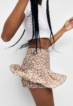 PULL & BEAR Printed - A-Lijn Rok - Brown -PULL BEAR Winkel 9638a26dfb804d0dab9078725e00d8e1