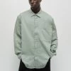 PULL & BEAR Basic - Overhemd - Light Green