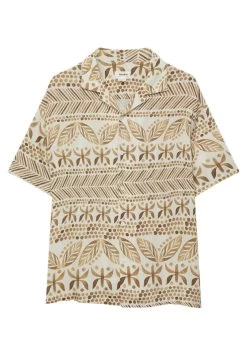 PULL & BEAR Print Short Sleeve - Overhemd - Ochre -PULL BEAR Winkel 985b54d4a68246008434ad8b376ee86a
