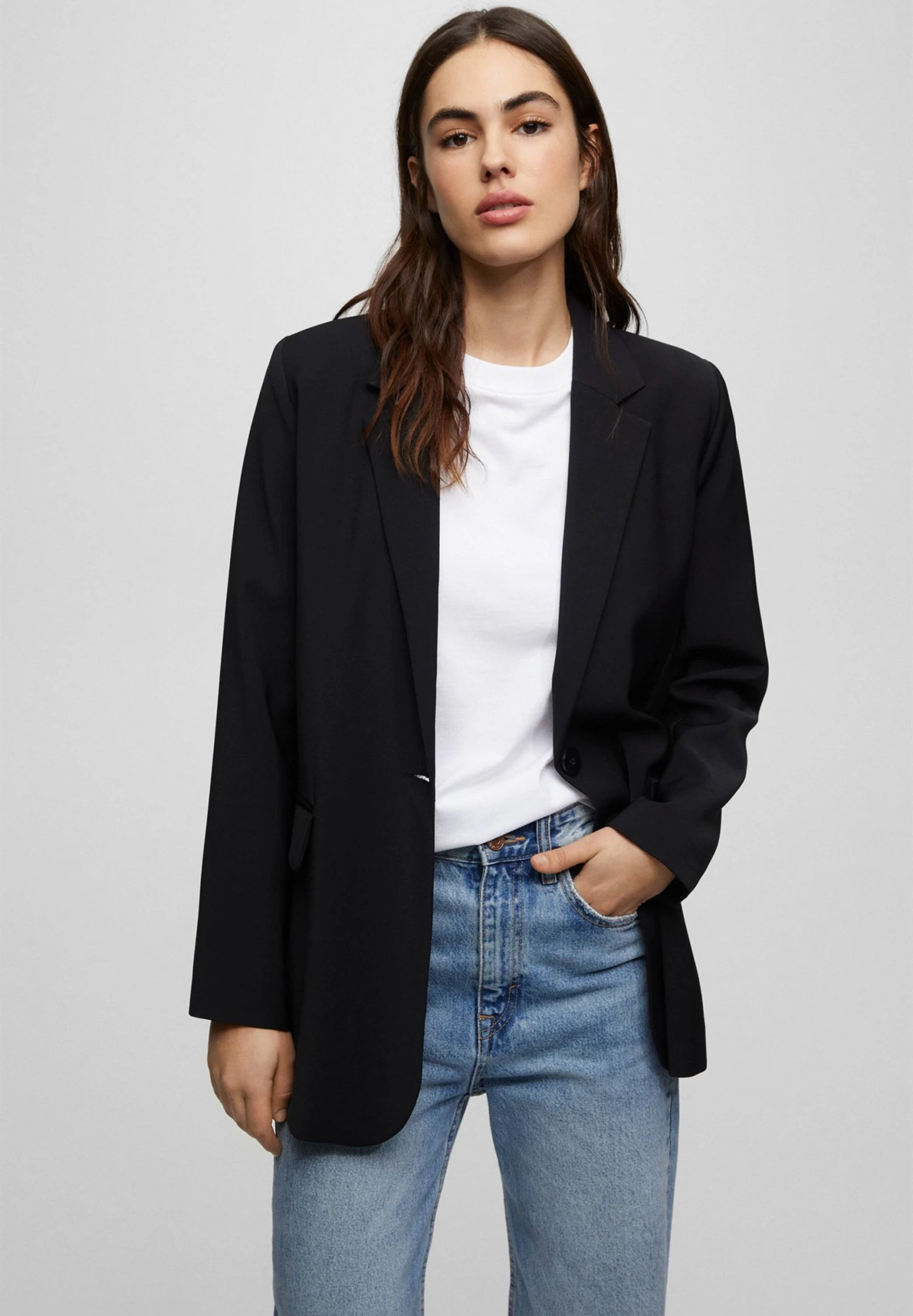 PULL & BEAR Basic Coloured - Blazer - Black 1 PULL & BEAR Basic Coloured - Blazer - Black