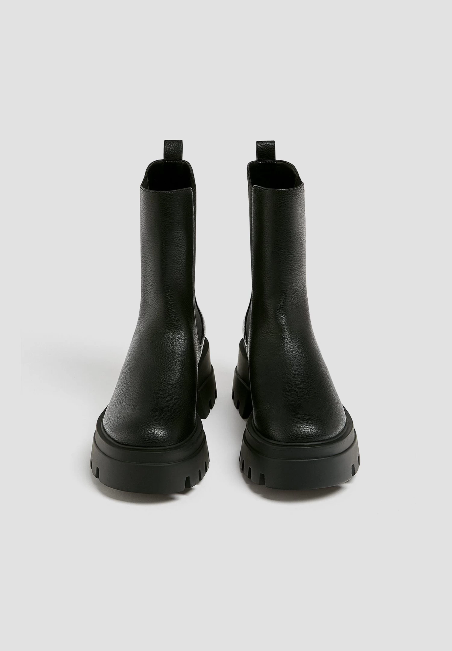 PULL & BEAR Enkellaarsjes Met Plateauzool - Black 6 PULL & BEAR Enkellaarsjes Met Plateauzool - Black - Afbeelding 6