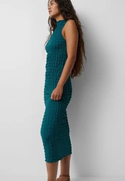 PULL & BEAR Textured Sleeveless - Midi- Jurk - Green 8 PULL & BEAR Textured Sleeveless - Midi- Jurk - Green -PULL BEAR Winkel 999c2f000b104ccf92cd2ae31432dcf9