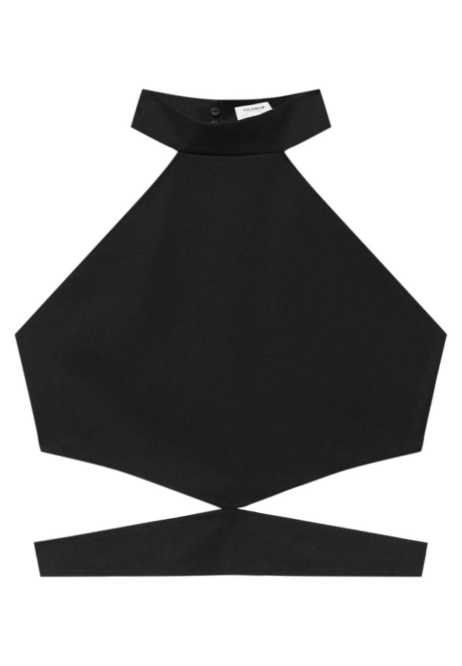 PULL & BEAR Cut-Out Halter Neck - Top - Black 5 PULL & BEAR Cut-Out Halter Neck - Top - Black - Afbeelding 5