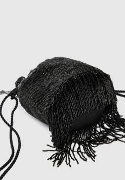 PULL & BEAR With Beading And Fringing - Schoudertas - Black -PULL BEAR Winkel 9a18da64f6d647b395dffbaa66da6937