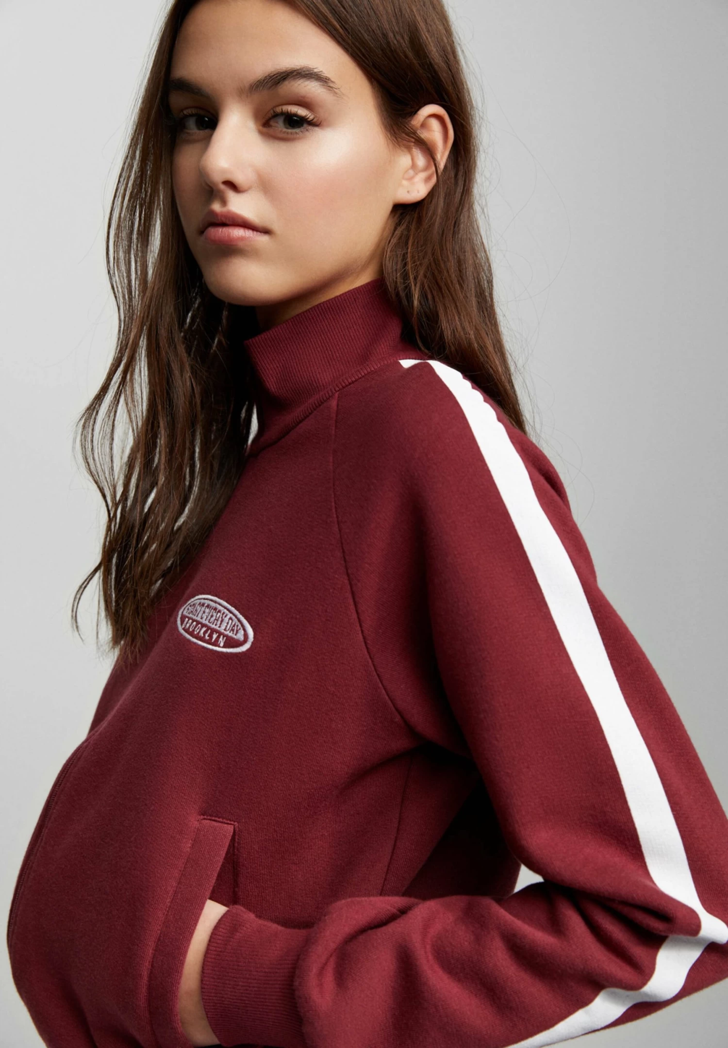 PULL & BEAR Vintage - Sweater - Mottled Light Red 4 PULL & BEAR Vintage - Sweater - Mottled Light Red - Afbeelding 4