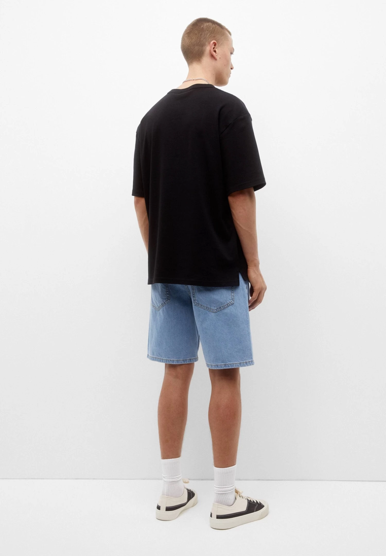 PULL & BEAR Bermuda - Jeansshort - Stone Blue Denim 3 PULL & BEAR Bermuda - Jeansshort - Stone Blue Denim - Afbeelding 3