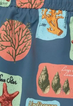 PULL & BEAR Coral Print - Zwemshorts - Blue -PULL BEAR Winkel 9ba9d8e5cece4375a886bb46931c71da