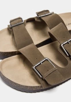 PULL & BEAR Double Buckle- Muiltjes - Brown -PULL BEAR Winkel 9bcf3ecdb14b46eb8dd746a4069aa9ea