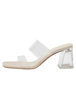 PULL & BEAR Vinyl - Muiltjes Met Hak - Beige