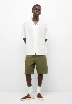 PULL & BEAR Stwd Bermuda - Shorts - Khaki -PULL BEAR Winkel 9d954f1f90ea416ba6d0eba3bfcffb2e
