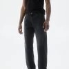 PULL & BEAR Wide Leg - Straight Leg Jeans - Dark Grey