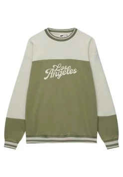 PULL & BEAR Round Neck Stwd - Sweater - Green -PULL BEAR Winkel a13bb513de104f909de3dcb8d5bac4bb