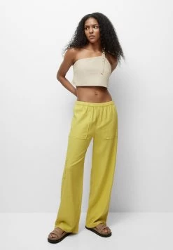 PULL & BEAR Loose-Fitting- Broek - Yellow -PULL BEAR Winkel a1a97a9cb5a944d1a51d9a259d163ba7