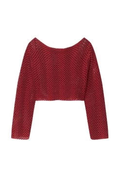 PULL & BEAR With Vertical Stripes - Trui - Dark Red -PULL BEAR Winkel a1af94a2c6bc4203ac401db5796ade3e