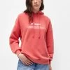 PULL & BEAR One Goal Slogan - Hoodie - Coral