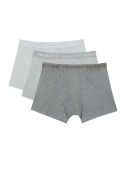 PULL & BEAR 3 Pack- Onderbroeken - Grey