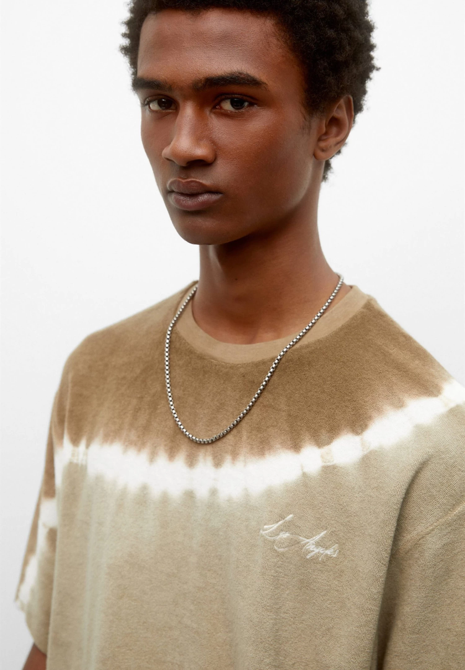 PULL & BEAR Short Sleeve Tie-Dye - T-Shirt Print - Brown 4 PULL & BEAR Short Sleeve Tie-Dye - T-Shirt Print - Brown - Afbeelding 4