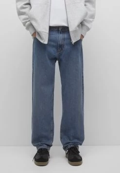 PULL & BEAR Wide - Relaxed Fit Jeans - Blue Grey