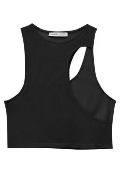 PULL & BEAR Cut-Out Detail - Tank- Top - Black -PULL BEAR Winkel a5e185c739c343ee9c3df640c67faf57