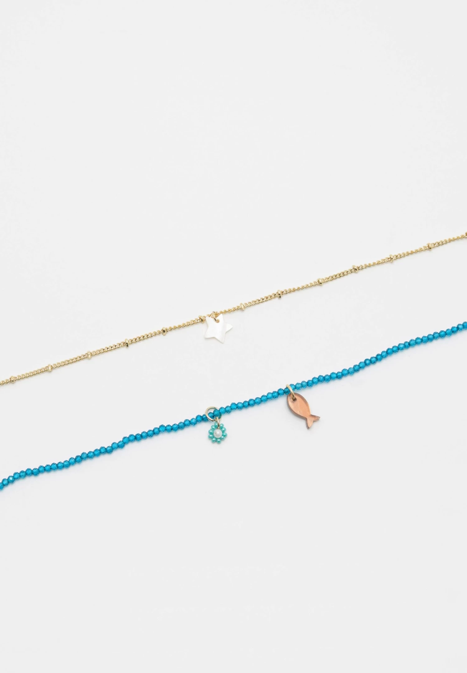 PULL & BEAR Pack Of 3 Bead And Star - Ketting - White 4 PULL & BEAR Pack Of 3 Bead And Star - Ketting - White - Afbeelding 4