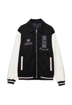 PULL & BEAR University - Bomberjacks - Black -PULL BEAR Winkel a66557323ac0451fb0dc26fcfcbcc2f5