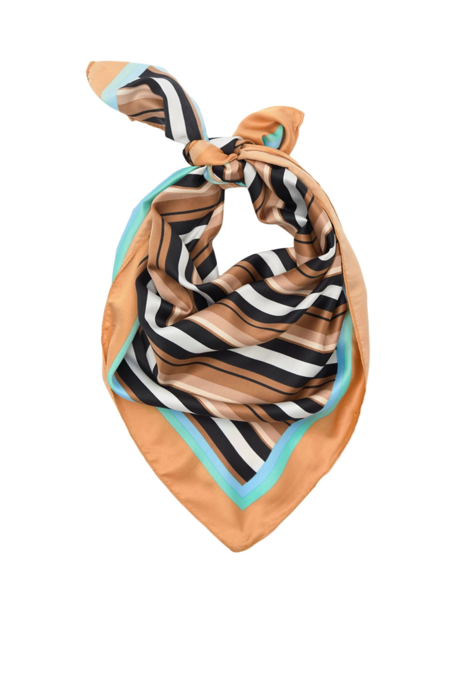 PULL & BEAR Striped- Halsdoek - Light Brown 1 PULL & BEAR Striped- Halsdoek - Light Brown