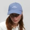 PULL & BEAR Embroidered Slogan - Pet - Blue Denim