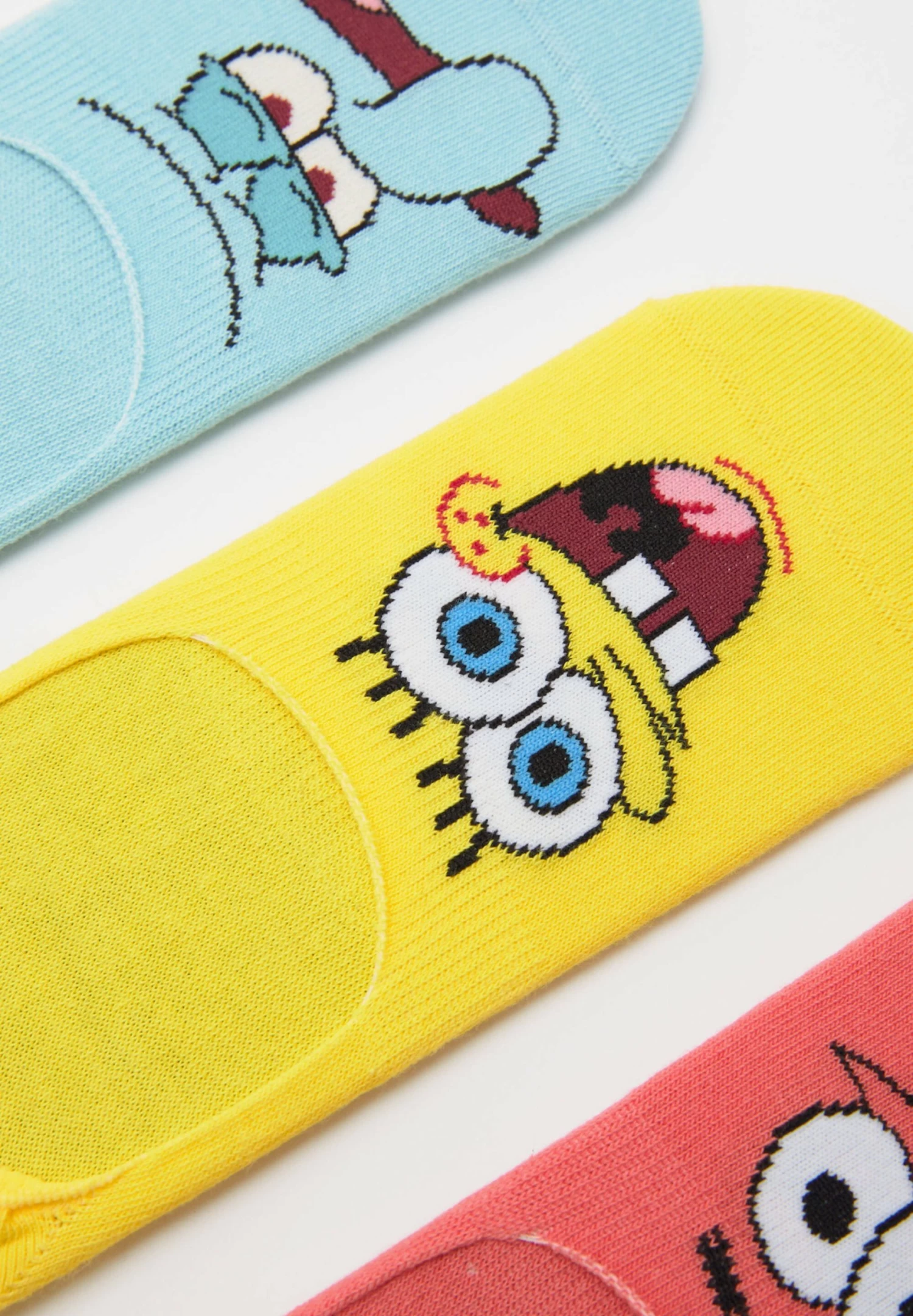 PULL & BEAR 3 Pack Of No-Show Spongebob - Enkelsokken - Yellow 2 PULL & BEAR 3 Pack Of No-Show Spongebob - Enkelsokken - Yellow - Afbeelding 2